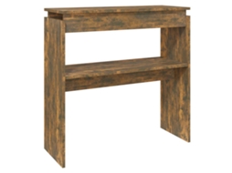 Mesa de consola em madeira derivada de carvalho fumado MAISON EXCLUSIVE (80x30x80 cm)