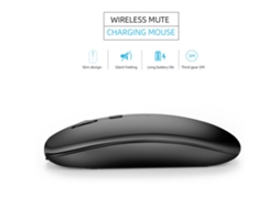 Hxsj M90 Rato Sem Fio De Modo Dual Bt5.0 2.4g Óptico 1600dpi Recarregável Ergonomico Cinza