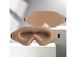 Máscara De Dormir Para Homem E Mulher proteção Contra As Pestanas Sem Pressão, Ideal Para Viagens De Avião. Café Hexinyigjly