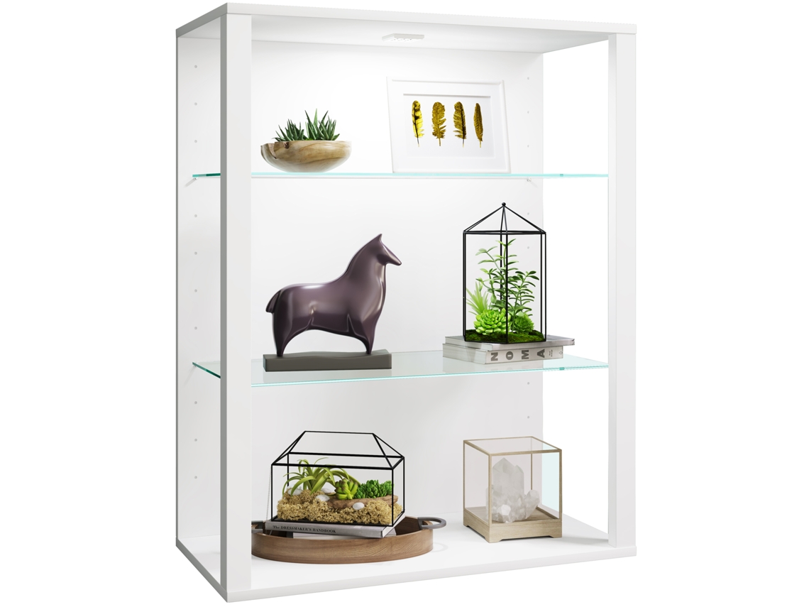Vitrina De Vidro Em Madeira Glasol Lw Vcm