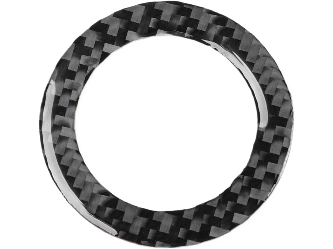 Tapete Automotivo para Botão de Partida Interno de Carro em Fibra de Carbono para Toyota Rav4 2014 2019