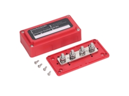 Awts barrera de Distribución de Potencia M8 Terminal de Tornillo Bus Bar Dc 48v 300a para Automóvil Barco Rojo
