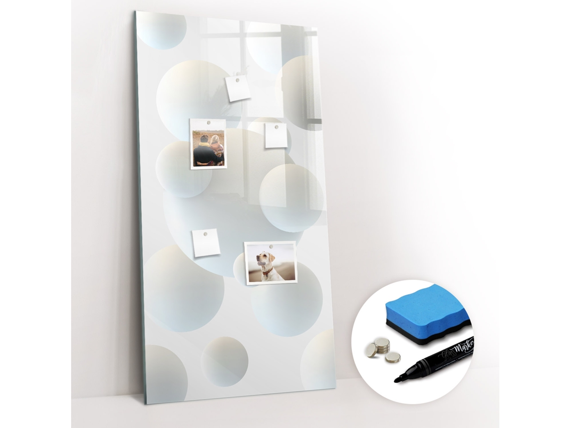 Quadro Magnético De Parede Abstração De Bolas Para O Quarto Das Crianças Espelharte (60x120 Cm)
