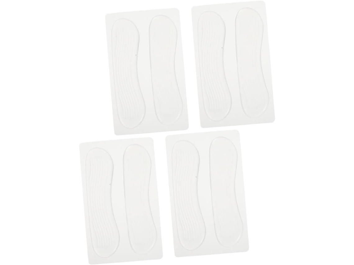 Protetores De Calcanhar Em Gel Branco Packove, 4 Pares, Resistentes À Abrasão E Antiderrapantes Para Evitar Atrito Em