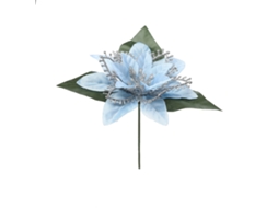 Laxiscreed Enfeites De Natal Com Florzinhas Azuis E Tecido De Alho Para Árvores De Natal