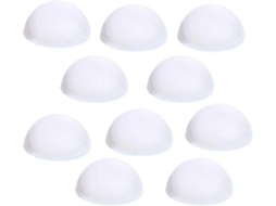 10 Bolas De Espuma Branca Pb, Formato De Meia Bola, Para Artesanato De Natal, Decoração De Arte Em Poliestireno, 2 Polegadas Olysi Shop (d 583 A)