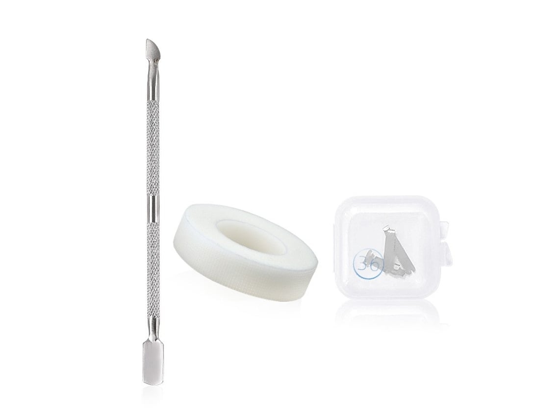 Kit de Correção de Unhas Groove com Fita Pe Corretora de Unhas Empurra