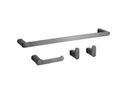 Conjunto de Cabides para Banheiro REA Mati Titanium 4 Pieces