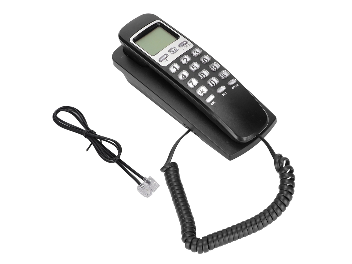Telefone Fixo EOOCOO (display Lcd de Calendário, Função de Discagem Rápida)