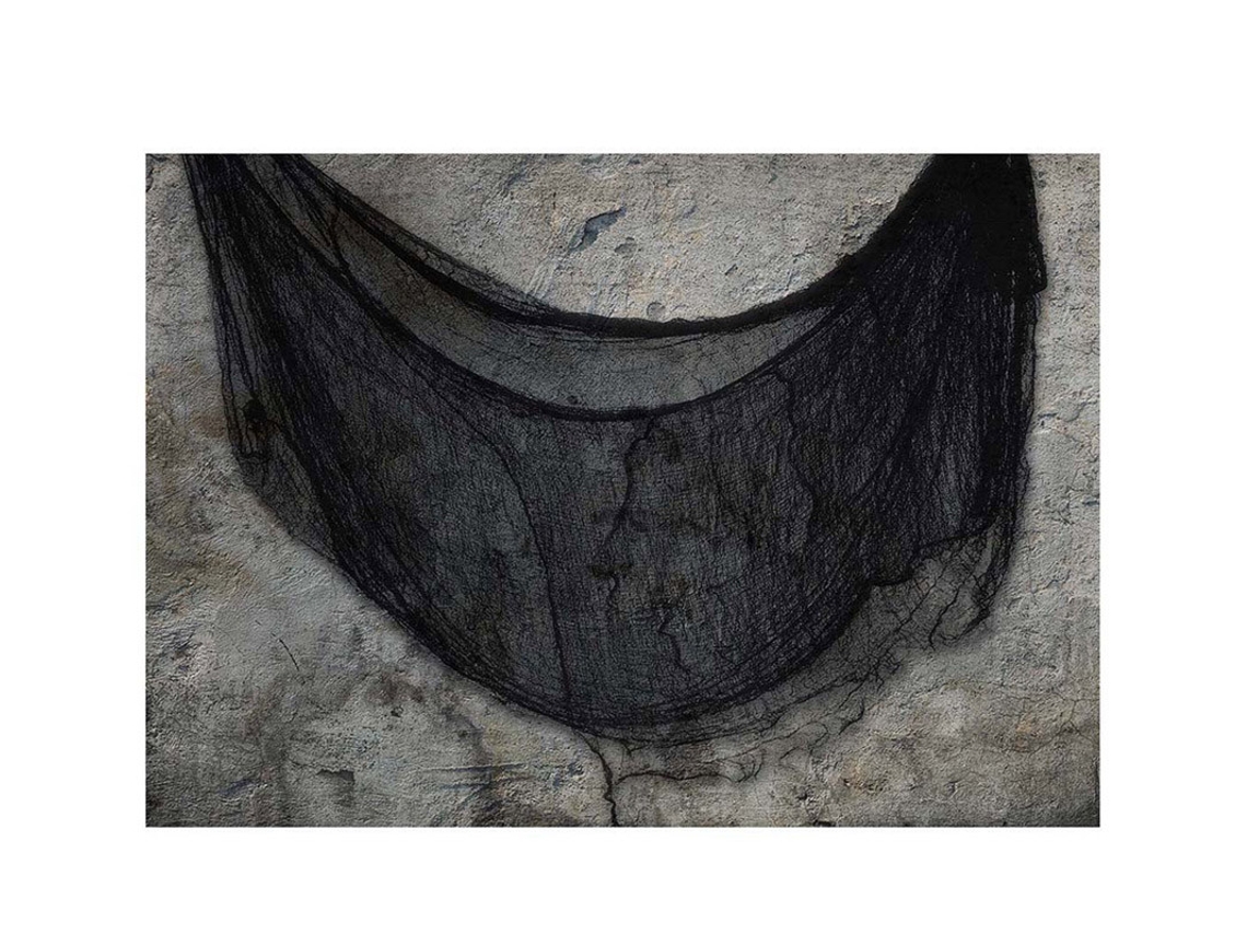 Adereço GUIRCA 76X228 Cm Tecido Preto Decorativo