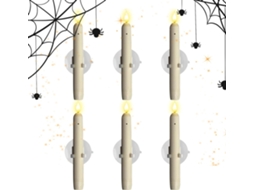 Velas De Led Com Sensor De Movimento, Sem Chama, Com Ventosa, 18 Cm, Ideais Para Páscoa, Natal, Hall Gokoco