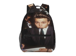 Mochila Johnny Depp B59 Para Estudantes, Resistente E Leve, Impermeável E Com Alça De Ombro Respirável.