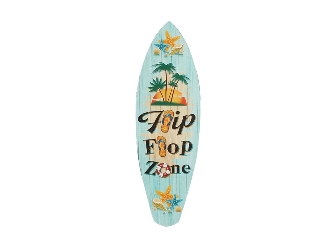 Placa de Madeira para Surfboard Retrô para Decoração de Quarto e Restaurante LAXISCREED