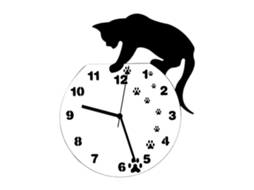 Relógio de Parede, Parede para Pendurar, Decoração Casa, Elegante com Desenho An Imado, In GOKOCO