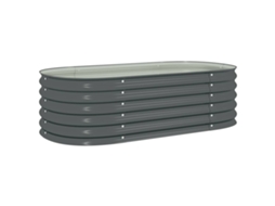 Garden Raised Bed, Garden Raised Beds Vidaxl Cinzeto Aço (160 X 80 X 44 Cm)