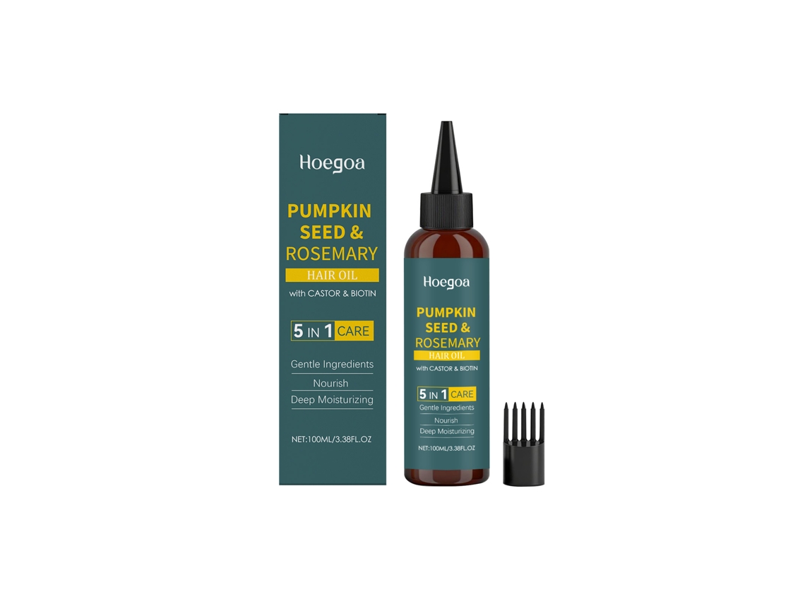 Óleo Para Cabelo Com Sementes De Abóbora E Alecrim