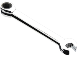 Chave De Com Cabeça Dupla 7 Mm Em Aço, Ideal Para E Uso Industrial.