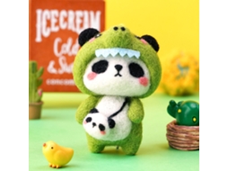 Kit De Feltro Panda E Dinossauro Para Iniciantes