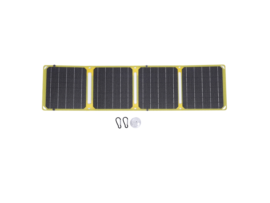Primerox painel Solar Dobrável 40w com 2 Usb Etfe Resistente à Água e Medidor de Ângulo para Viagens ao Ar Livre