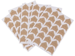 Lote De 5 Autocolantes Foto Em Papel Kraft Amarelo Autocolantes Autoadesivos Para Proteção E Decoração Álbum