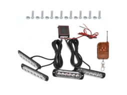 2026 luz de Emergência Led 4x6 para Carro com Strobe Vermelho Azul e Controle Remoto 12v