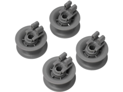 Conjunto de 4 rodízios para cesto superior de Lava louças, compatível com Bosch AQUAFORGE