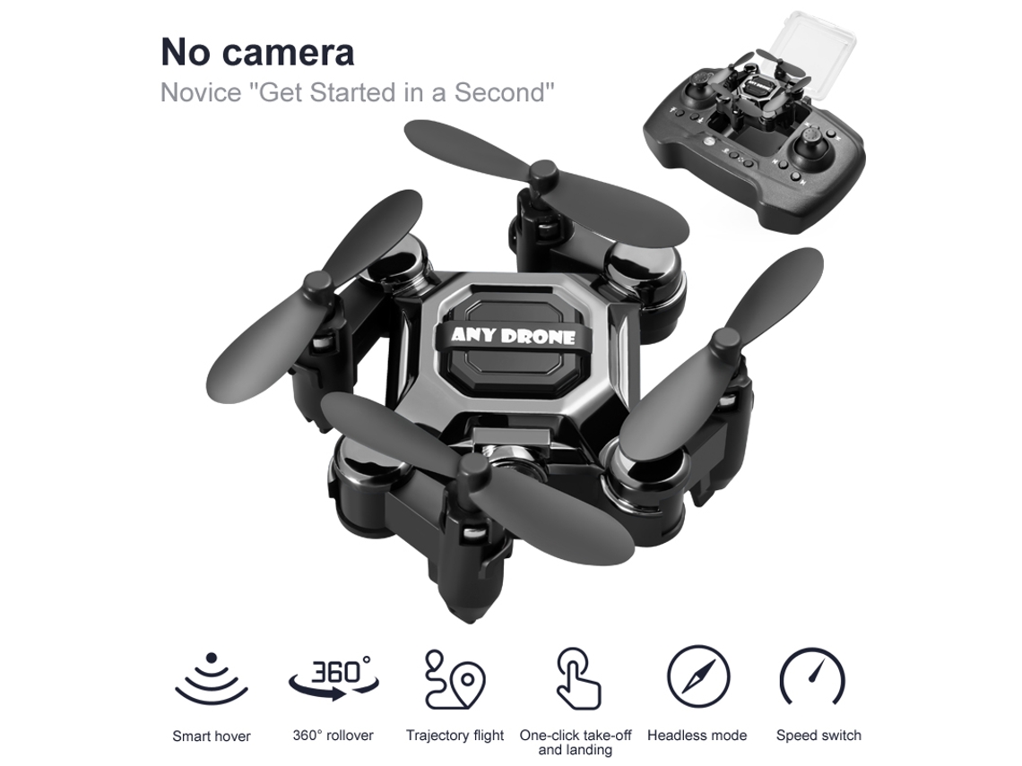 Mini Drone Dobrável Portátil Altitude Aircraft Fixa para Crianças 1 Baterias Vida útil da bateria: 10 min de duração YIZHOOD