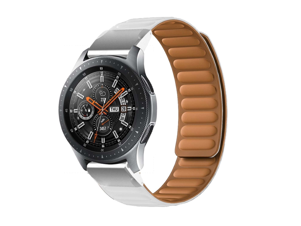 Bracelete Pulseira Magnética de Forte Conexão para Huawei Watch Gt 3 Active 46Mm Branco