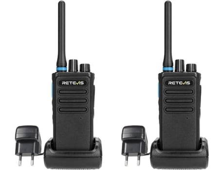 P1 Talkie Walkie Profissional, Talkie Walkie Digital De Longa Distância, Receptor Super Héterodyne, 2500mah, Alarme De Emergência Retevis (2 Peças)