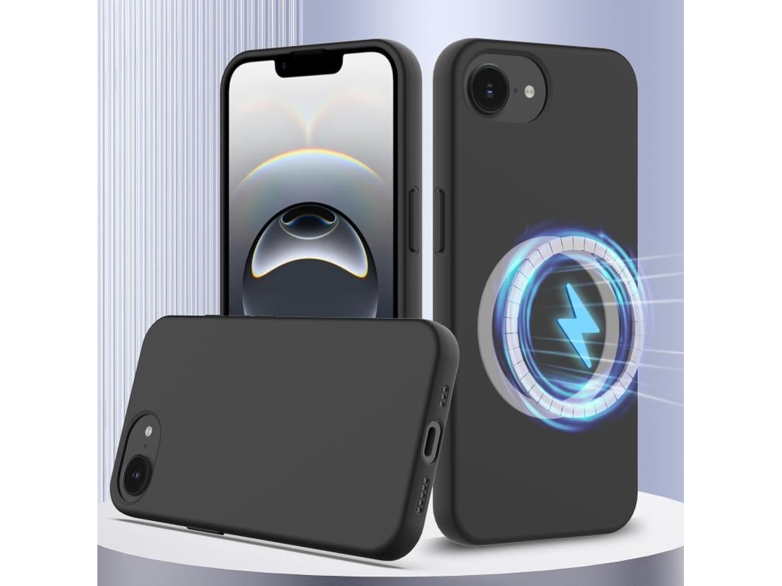 Capa De Silicone Com Magsafe Para Iphone 16e - À Prova De Choque E Resistente A Quedas
