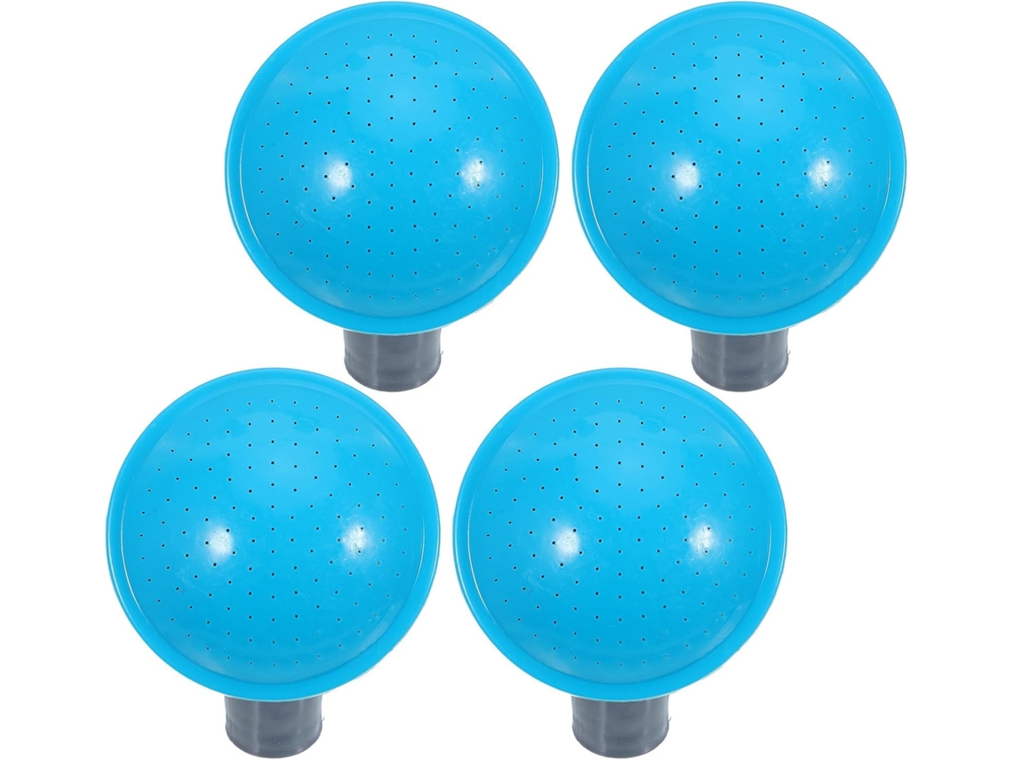 Conjunto De 4 Bicos Azuis Para Regador, Solução Versátil Plástico