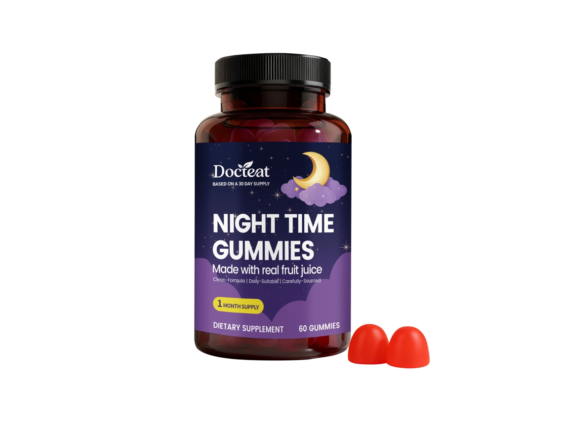 Gomas Noturnas Calmam Estresse Boa Noite