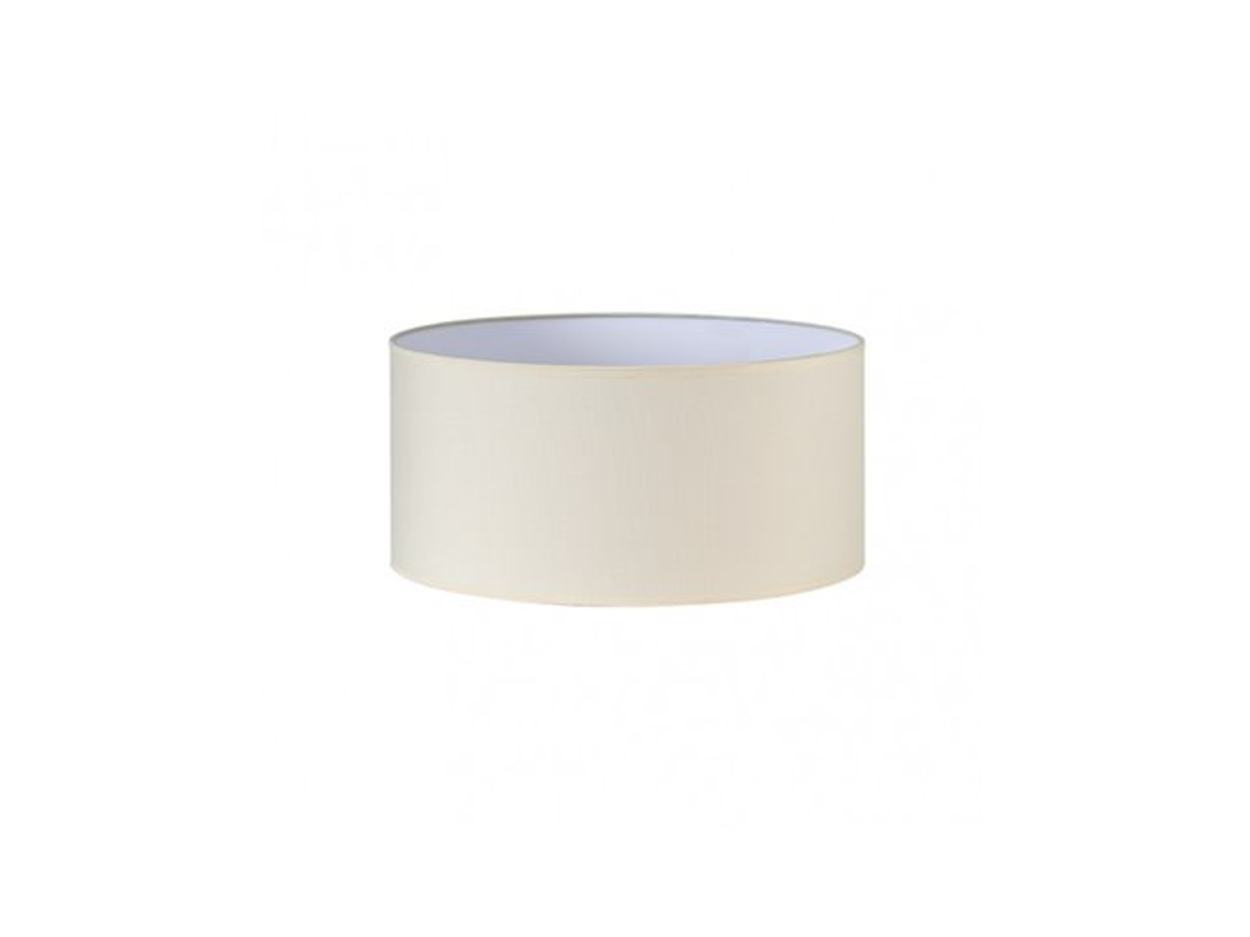 Abajur Cilíndrico Dori E27 Bege 45Dx45Dx22H Cm Tecido Popeline