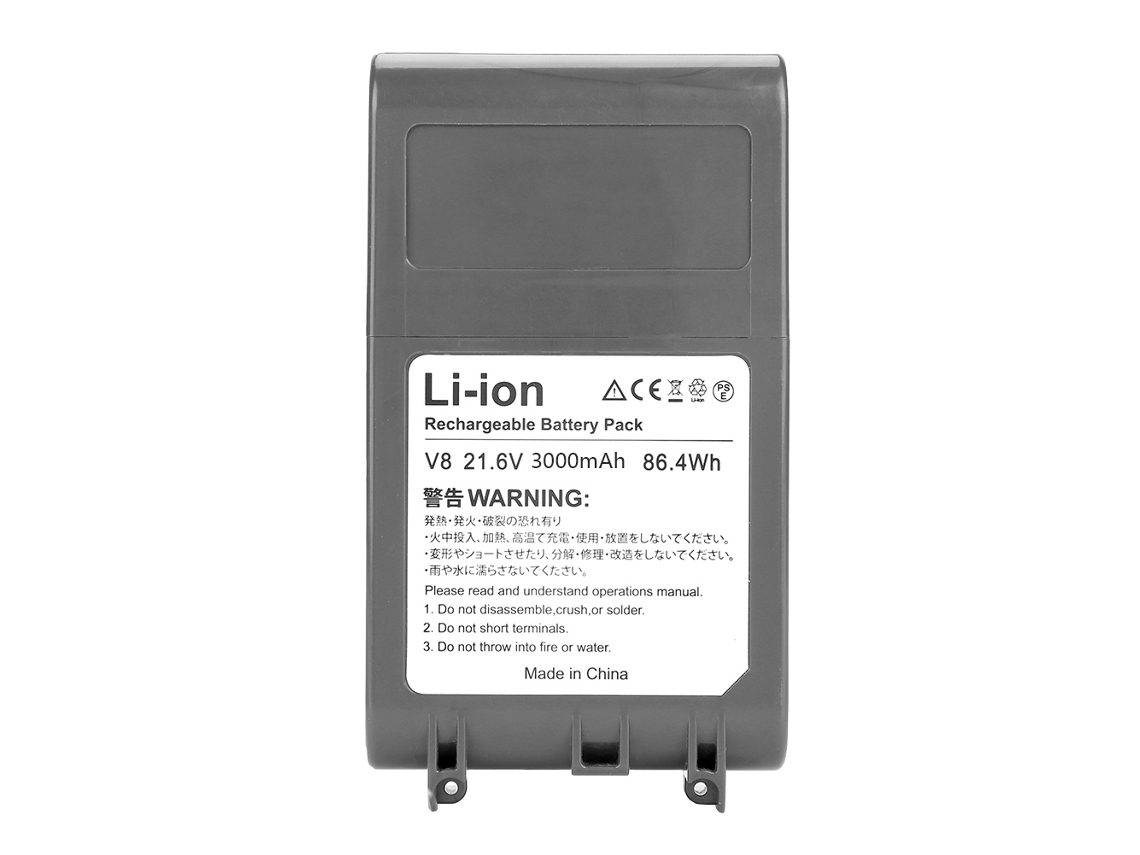 Bateria De Lítio 22.2v 3000ma Para Aspirador Sem Fio Portátil Dyson V8