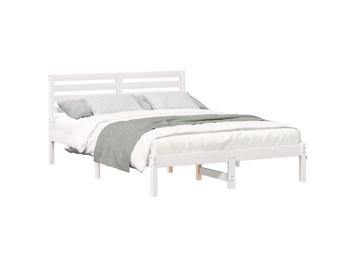 Estrutura da Cama com Cabeceira Branco 120 X 200 Cm MAISON EXCLUSIVE