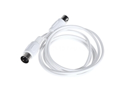 Lurelia Cabo Usb Midi Usb-a Din 5 Pinos 3 M 9.8 Pés Branco, Interface Para Teclados, Pianos E Sintetizadores, Guitarra E Baixo