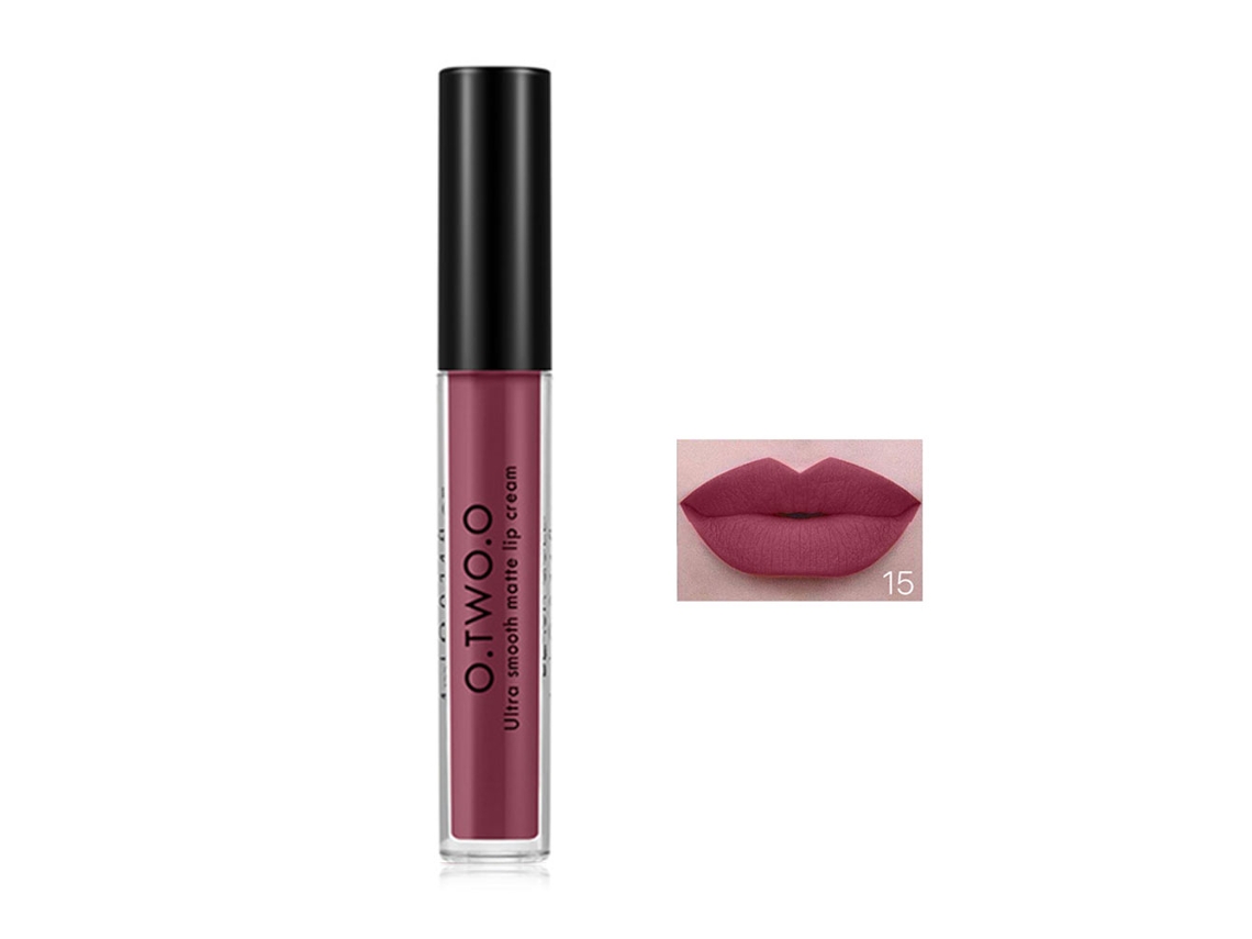 Labial Mate Líquido Brillo Labial De Larga Duración Cremoso Maquillaje Cosmético (15)