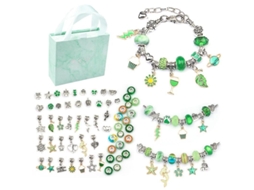 2026 kit de Pulseiras de Pérolas Diy para Crianças Conjunto de Pulseiras Coloridas Tamanho 15x15x5cm