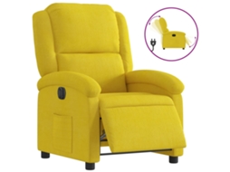Electric Recliner Chair, Electric Recliner Chairs Vidaxl Amarelo Veludo
