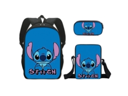 Mochila  De Estudante Stitch Conjunto De Três Peças 16 Poldas1*