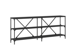 Console Table, Console Tables Vidaxl Preto Madeira Processada (n/a)