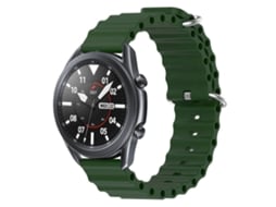 Pulseira De Silicone De Cor Sólida Estilo Oceano Para Samsung Galaxy Watch3 45mm 22mm