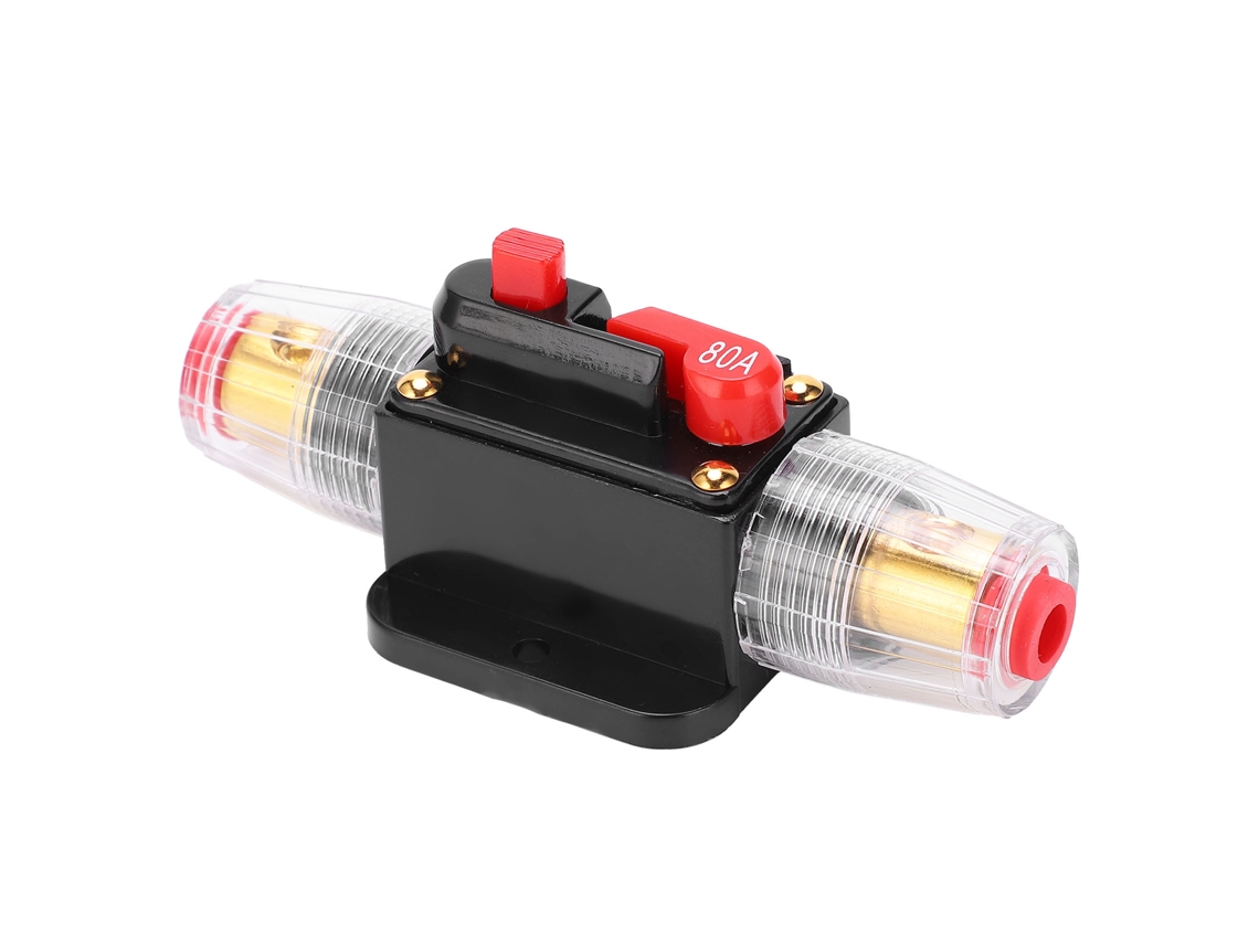Disjuntor automotivo rearmável de fusível em cobre vermelho e plástico fenólico (proteção e rearme)