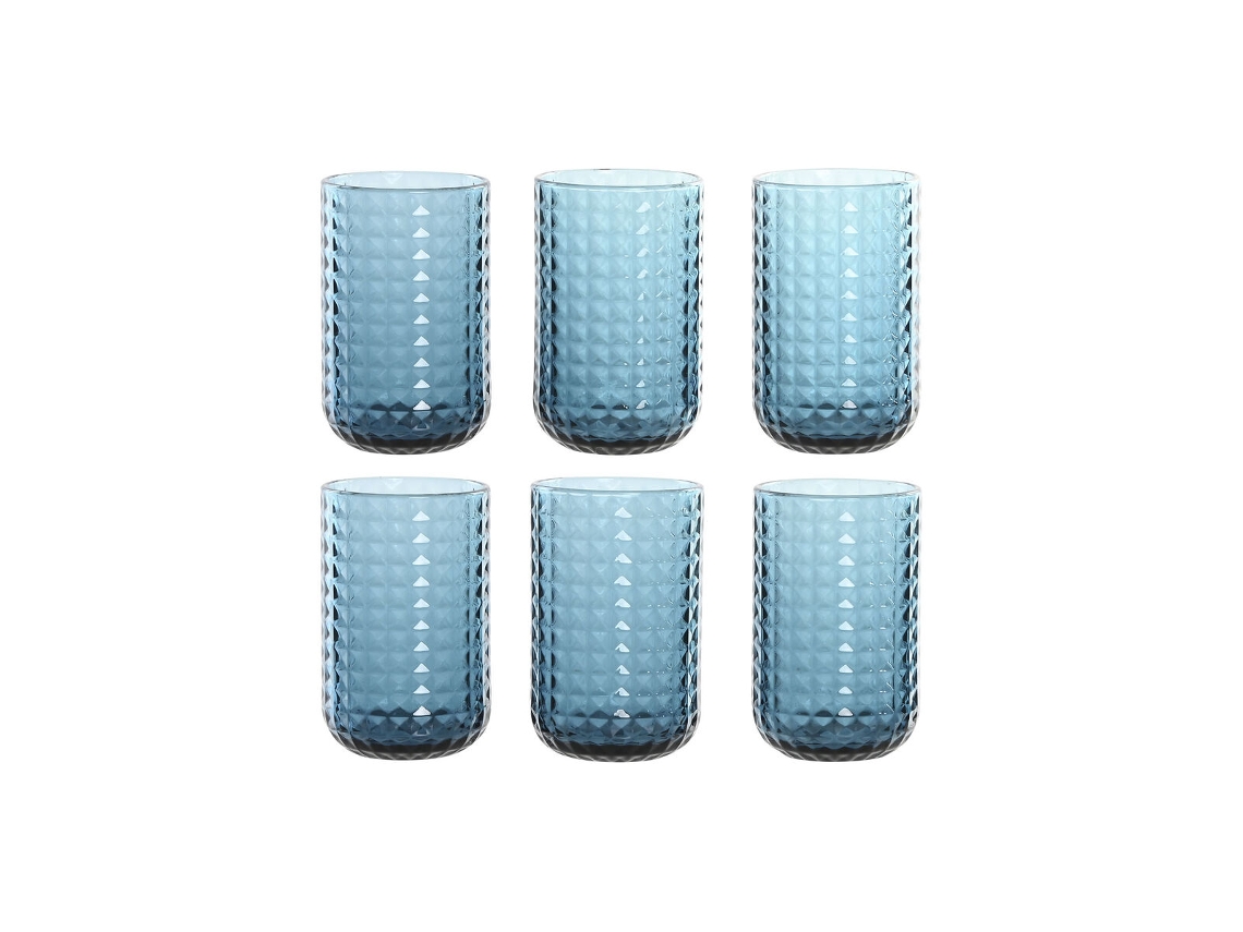 Conjunto De Copos Em Casa Esprit Azul Cristal 420 Ml (6 Unidades)