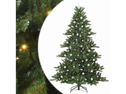 Conjunto 1 Árvore De Natal Artificial Vidaxl Verde Pvc (240 Cm)