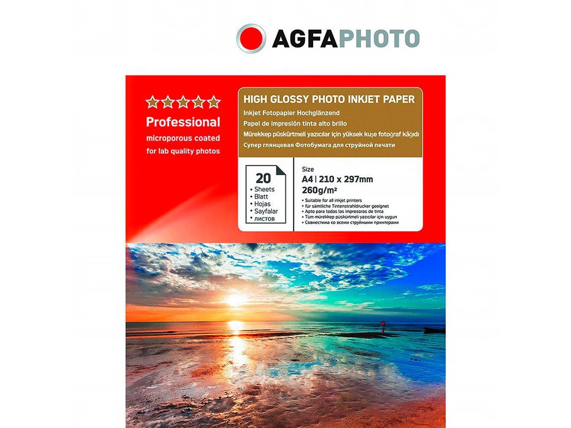 AGFAPHOTO Professional Photo Paper High Gloss A4 20 Sheets