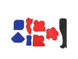 Kit De 8 Peças De Ferramentas De Silicone: Espalhador, Espátula, Rasqueta, Quitacalafate Manual