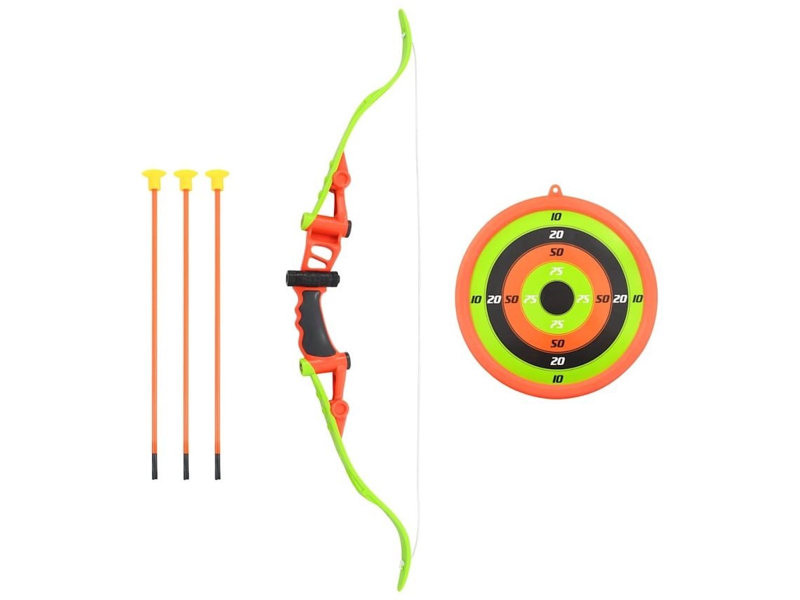 Vidaxl 5 Pcs Conjunto Tiro Com Arco Para Crianças 68 Cm