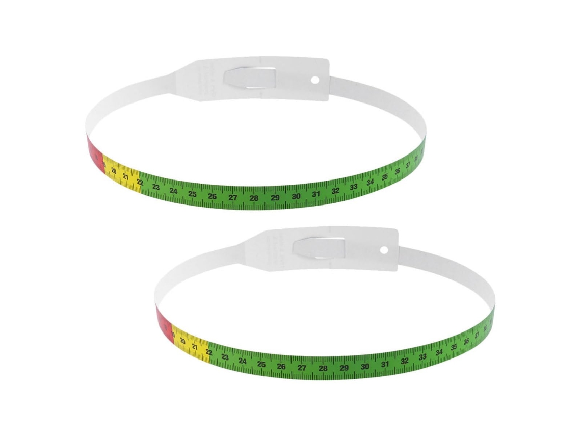 Conjunto De 2 Fitas Métricas Para Medir A Cabeça Do Bebê, Em Plástico Preciso Para Acompanhar O Crescimento E Realizar