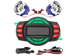 Reprodutor De Mp3 Lcd À Prova Dágua Para Motocicleta, Rádio Fm Bt, Alto Falante Com Carregamento De Telefone Brilvibera